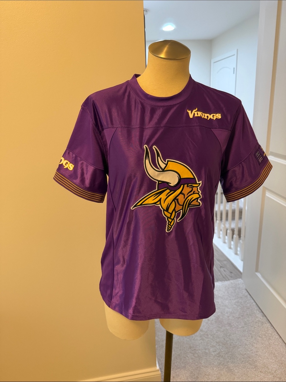 Kids Minnesota Vikings Purple Short-Sleeve Jersey Tee